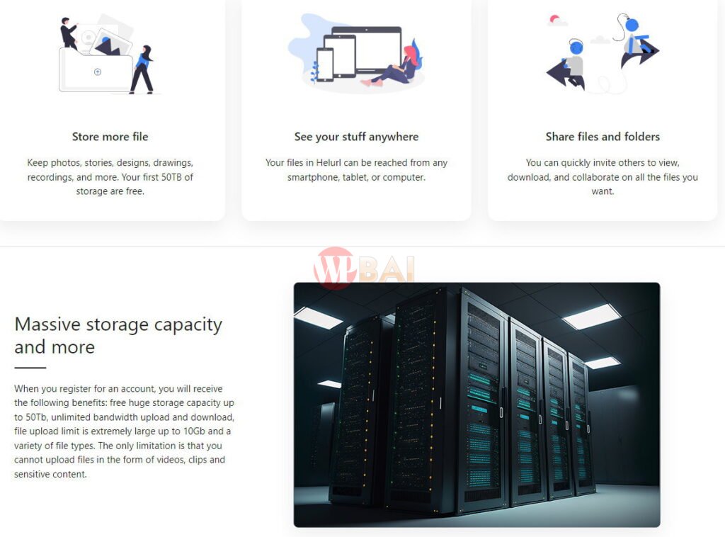 Nhận 50Tb cloud storage miễn phí từ Helurl