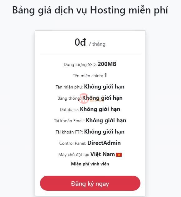 Hướng dẫn tạo Hosting miễn phí chất lượng cao tại 123HOST