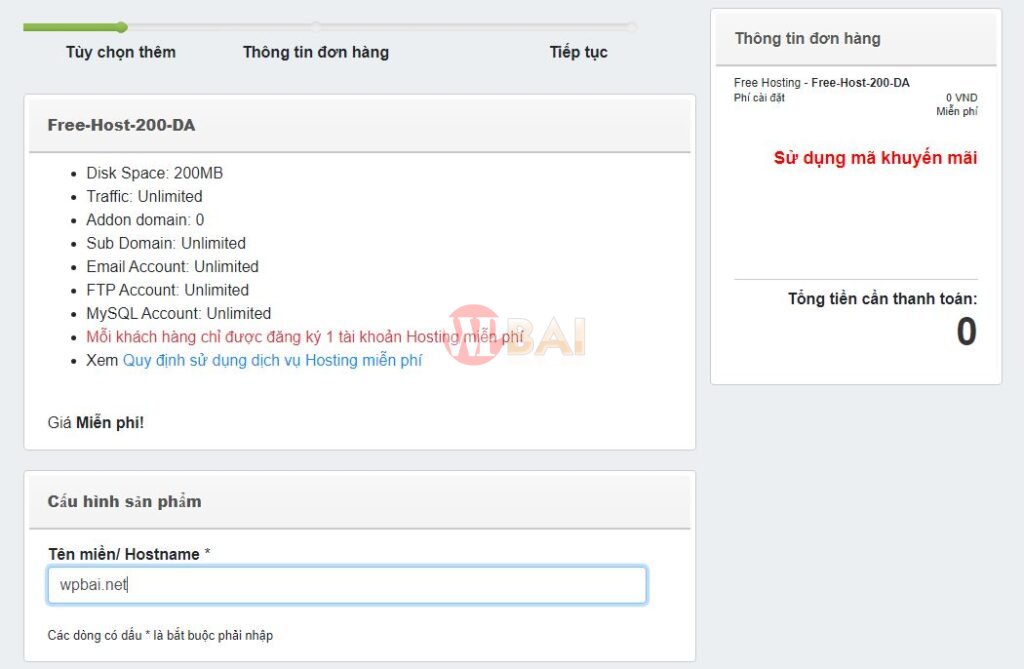 Hướng dẫn tạo Hosting miễn phí chất lượng cao tại 123HOST