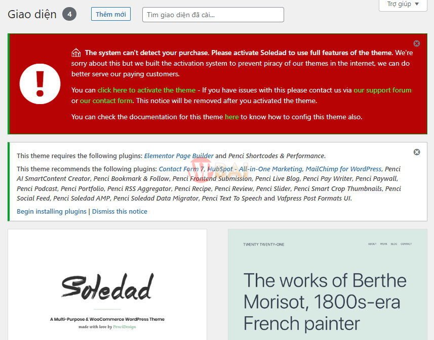Hướng dẫn activate full theme Soledad v8.3.8 mới nhất
