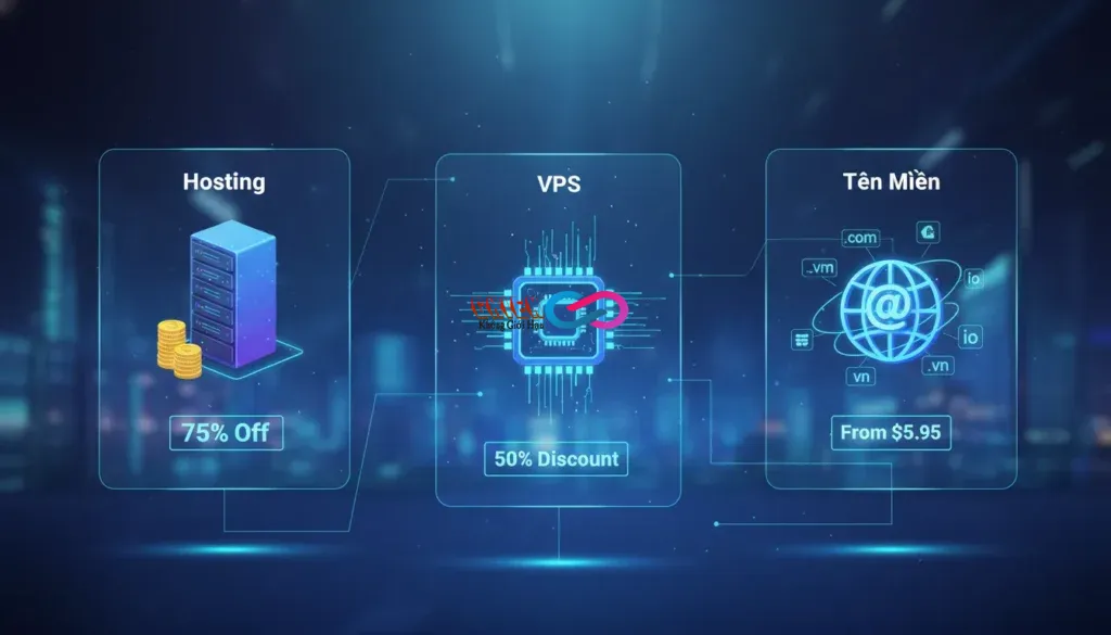 Tổng Hợp Coupon, Khuyến Mãi Domain, Hosting, VPS Tháng 1/2026: Săn Deal Cực Hời